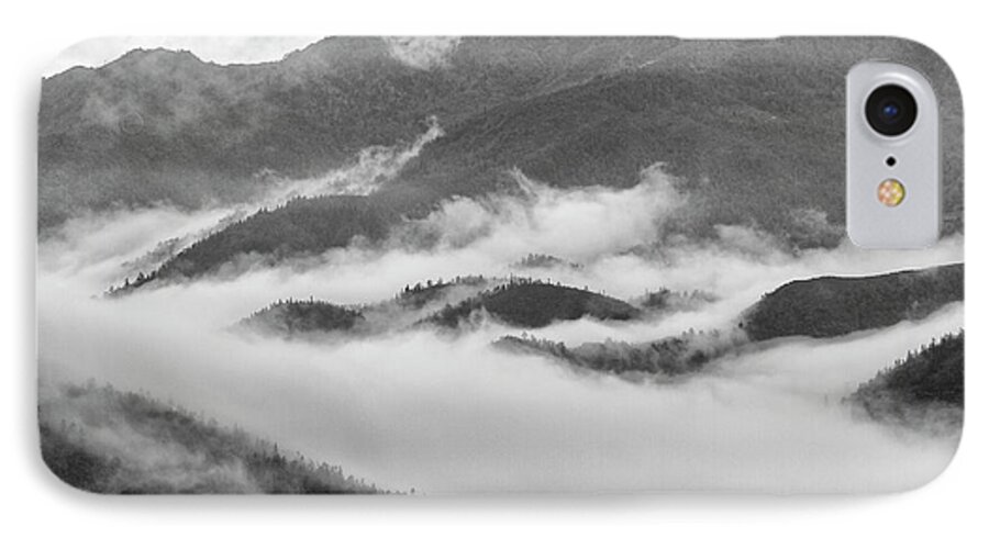 Mountain iPhone 7 Case featuring the photograph Clouds in valley, Sa Pa, 2014 by Hitendra SINKAR