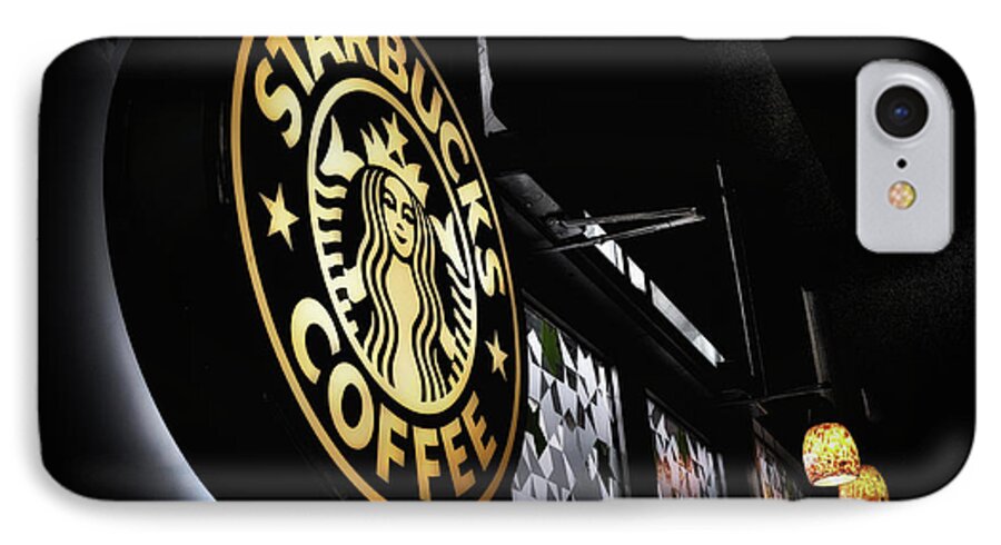 Starbucks iPhone 7 Case featuring the photograph Coffee Break by Spencer McDonald