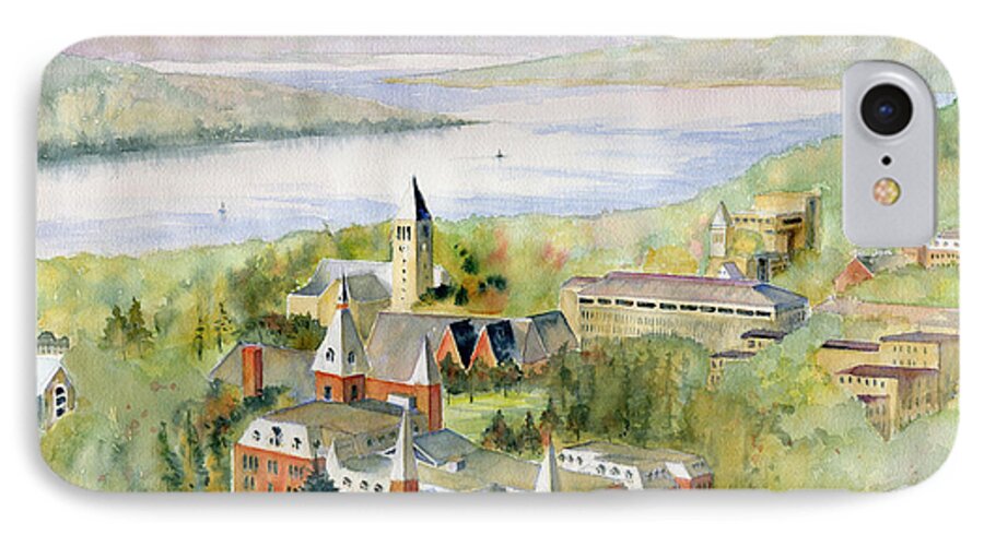 Cornell University iPhone 7 Case featuring the painting Cornell University by Melly Terpening