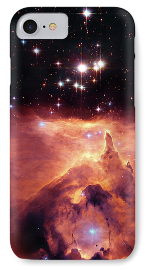Outer Space iPhone 7 Case featuring the photograph Cosmic Cave by Jennifer Rondinelli Reilly - Fine Art Photography
