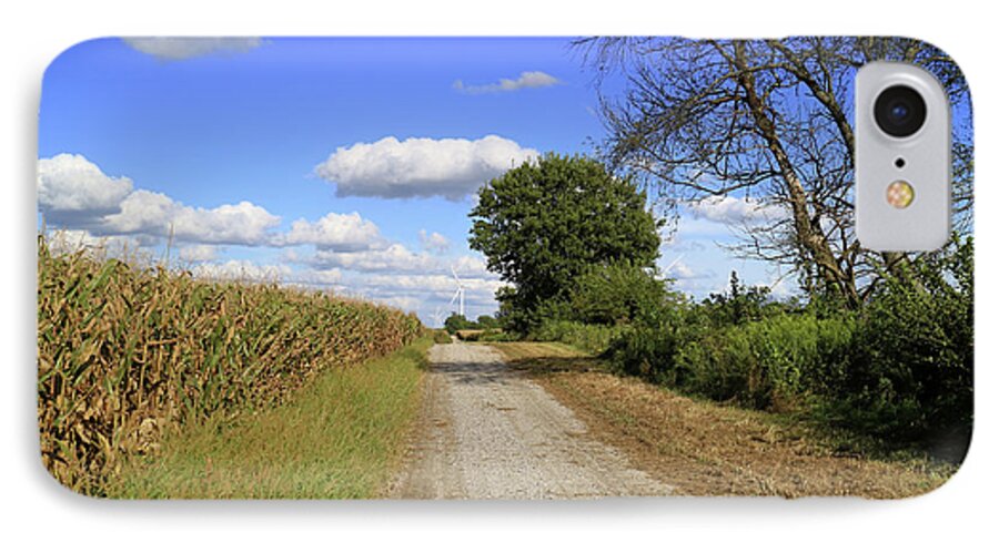 Road iPhone 7 Case featuring the photograph Country Road in Benton County, Indiana by Scott Kingery