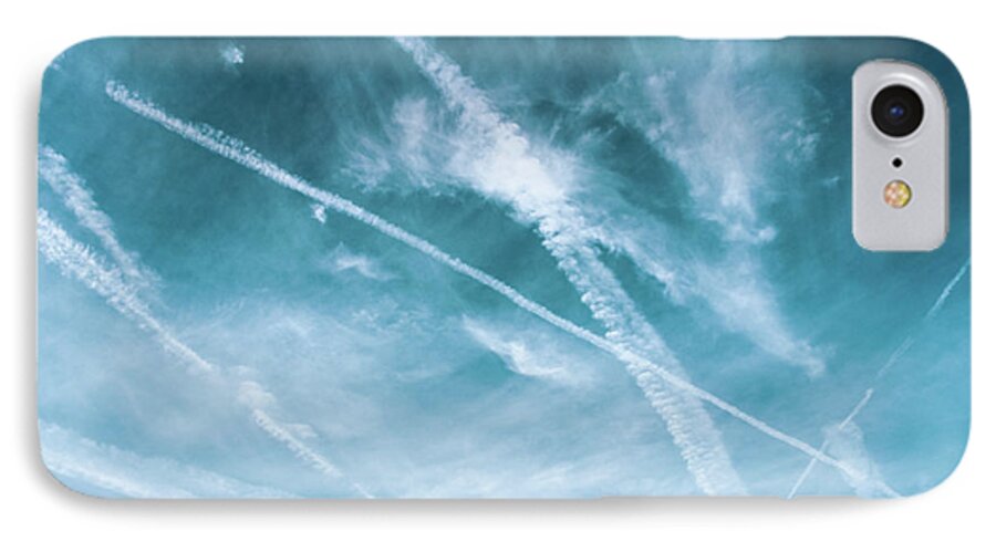 Sky iPhone 7 Case featuring the photograph Criss-Cross Sky by Colleen Kammerer