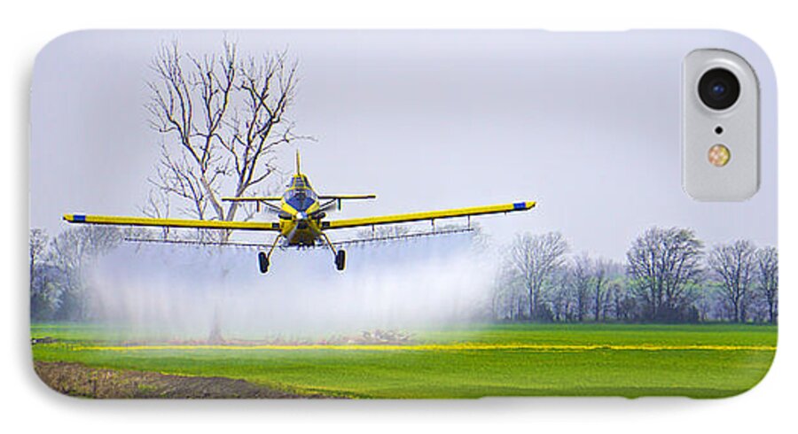 Precision iPhone 7 Case featuring the photograph Precision Flying - Crop Dusting 1 of 2 by Norma Brock