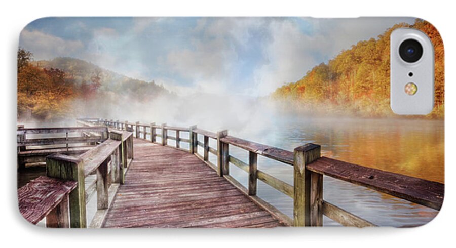 Carolina iPhone 7 Case featuring the photograph Dancing Fog at the Lake by Debra and Dave Vanderlaan