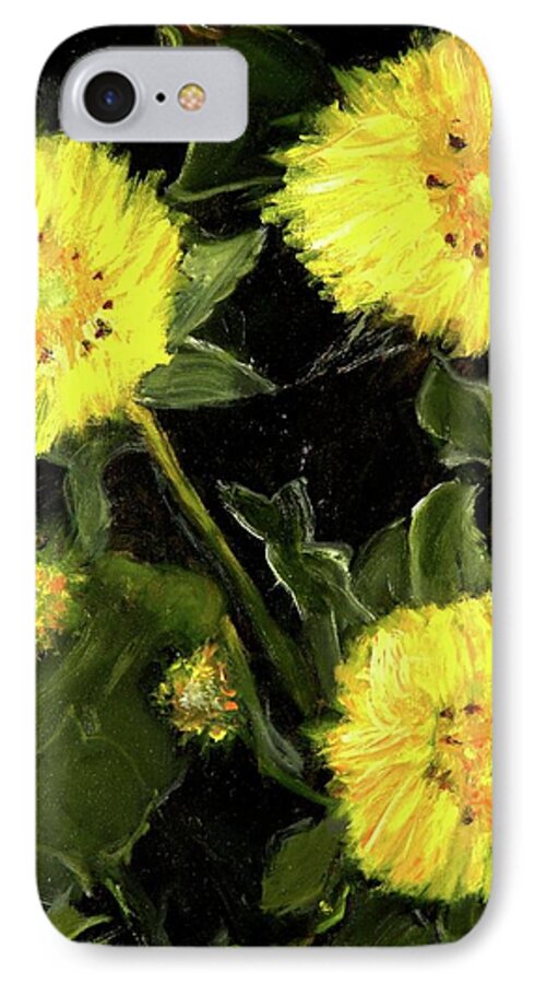 Dandelions iPhone 7 Case featuring the painting Dandelions by Mary Krupa by Bernadette Krupa