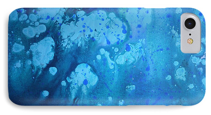 Ocean iPhone 7 Case featuring the painting Deep Water by Julia Underwood