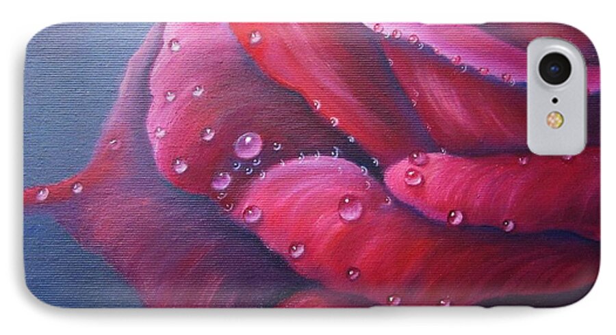 Dew iPhone 7 Case featuring the painting Dew by Vesna Martinjak