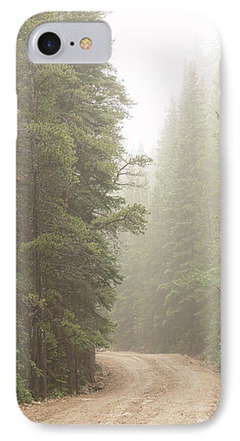 Road iPhone 7 Case featuring the photograph Dirt Road Challenge Into the Mist by James BO Insogna