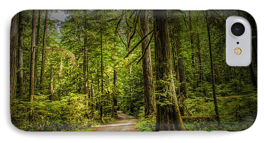 Tropical iPhone 7 Case featuring the photograph Dirt Road on Vancouver Island by Randall Nyhof