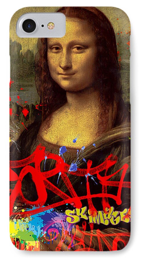 Mona Lisa iPhone 7 Case featuring the photograph Disrespect by Stan Kwong