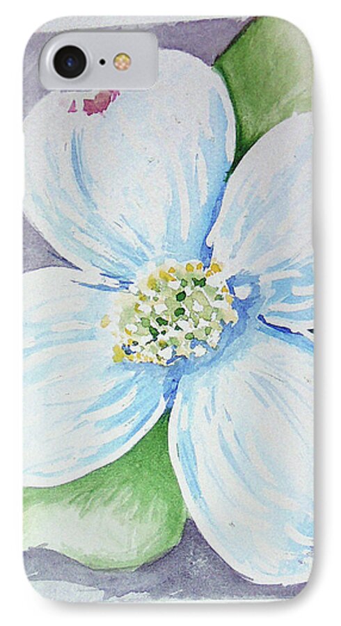  iPhone 7 Case featuring the painting Dogwood Bloom by Loretta Nash