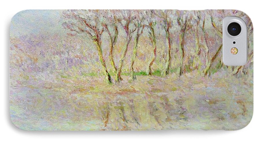 Beynac iPhone 7 Case featuring the painting Dordogne, Beynac et Cazenac by Pierre Dijk