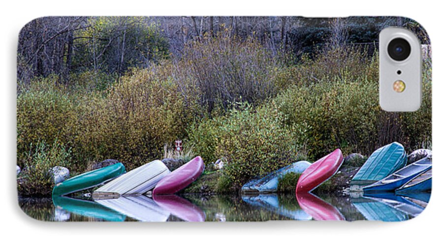  Row Boat iPhone 7 Case featuring the photograph Downtime at Beaver Lake by Alana Thrower