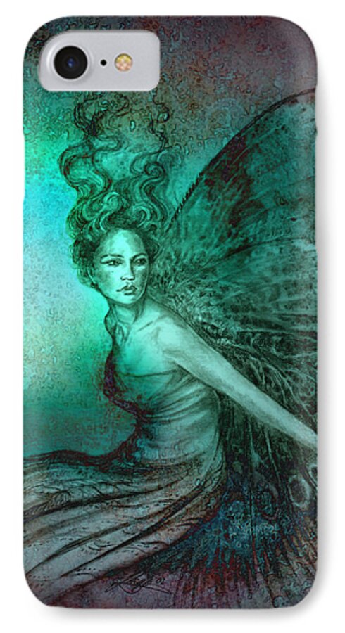 Fairy iPhone 7 Case featuring the painting Dream Fairy by Ragen Mendenhall