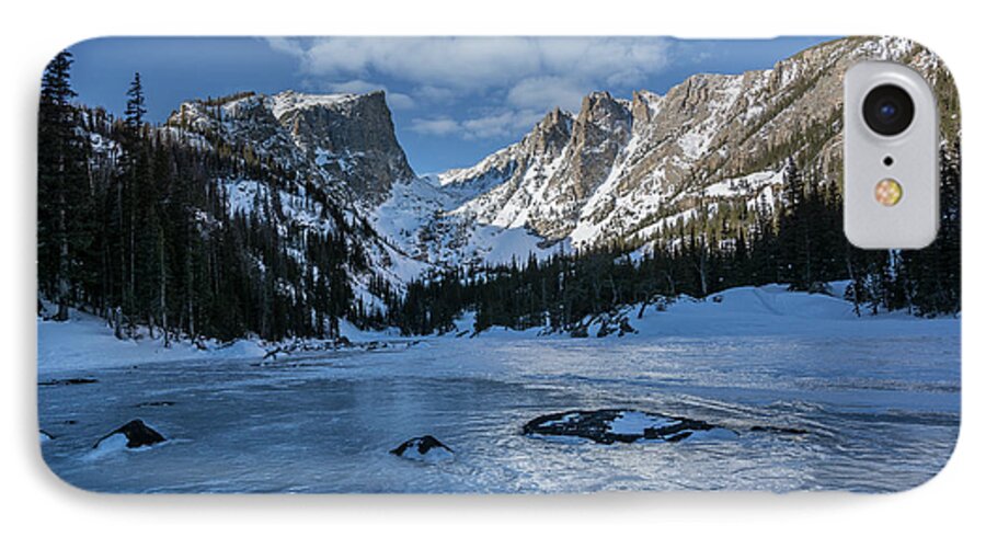 Dream Lake iPhone 7 Case featuring the photograph Dream Lake Morning by Aaron Spong