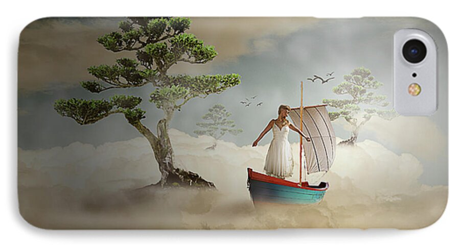 Boat iPhone 7 Case featuring the digital art Dreaming High by Nathan Wright