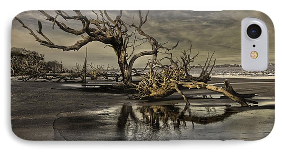 Driftwood iPhone 7 Case featuring the photograph Driftwood Beach by Kevin Senter