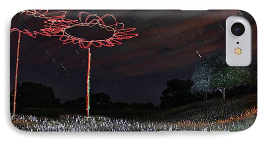 Dronepainting iPhone 7 Case featuring the photograph Drone Flowers by Andrew Nourse