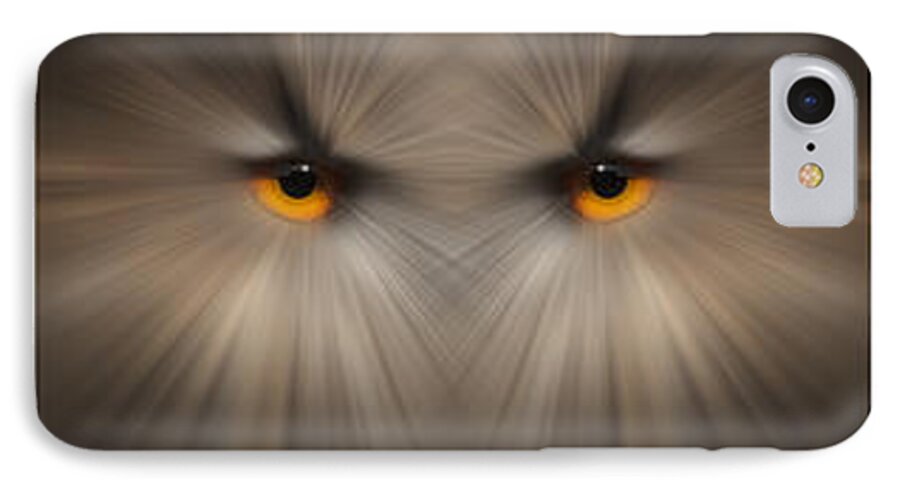 Eye iPhone 7 Case featuring the photograph Eagle Owl Eye Triptych by Andy Astbury