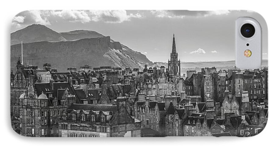 Edinburgh iPhone 7 Case featuring the photograph Edinburgh - Arthur's Seat by Amy Fearn