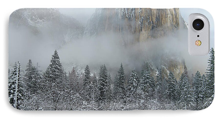 Landscape iPhone 7 Case featuring the photograph El Capitan Majesty - Yosemite NP by Sandra Bronstein