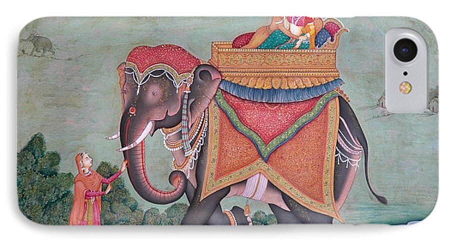 Elephant Animal Ride Royal King Queen Love Romance India iPhone 7 Case by R  Verma - Fine Art America