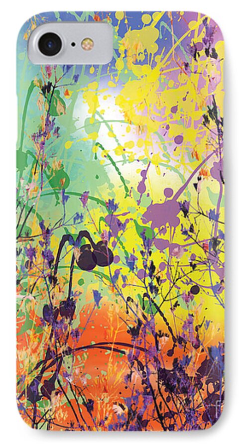 Autumn iPhone 7 Case featuring the digital art End of Summer 2015 by Trilby Cole