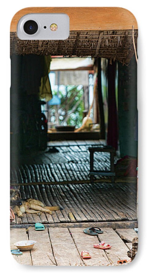 Cambodia iPhone 7 Case featuring the photograph Entrance to Tonle Sap Home by Chuck Kuhn