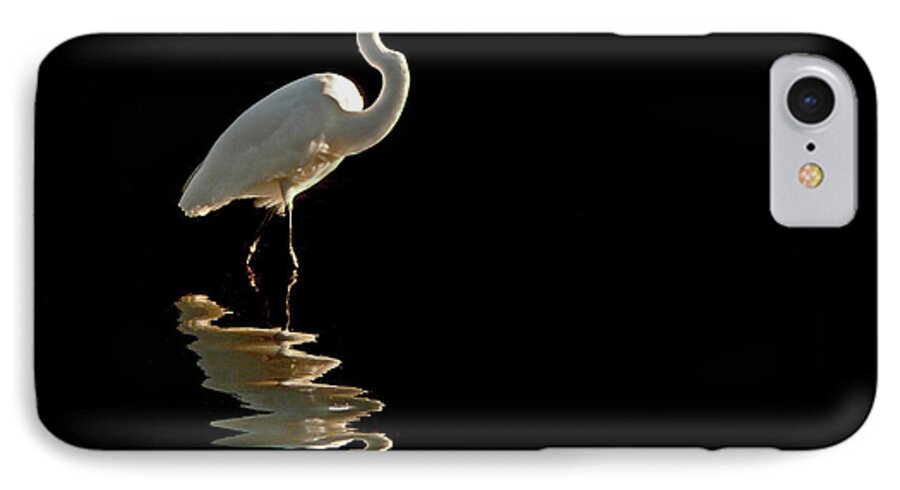 Egrets iPhone 7 Case featuring the photograph Ergret Reflecting by Stuart Harrison