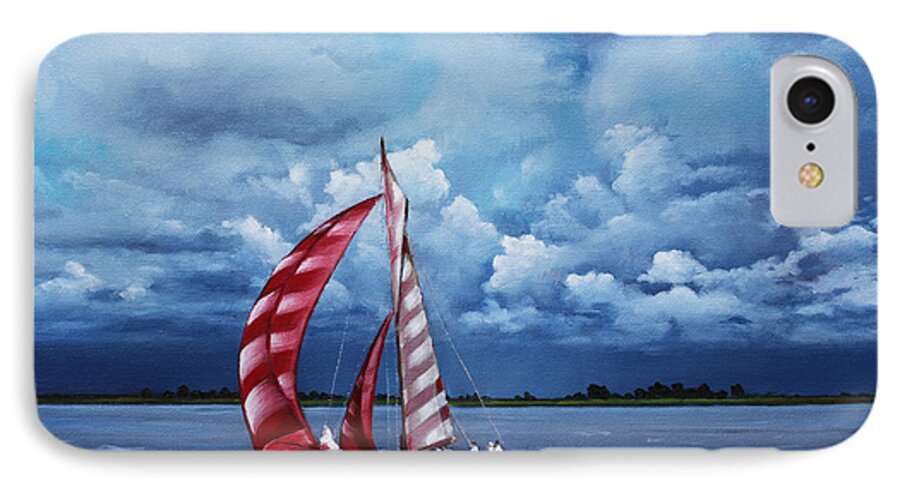 Sailboat iPhone 7 Case featuring the painting Eye Candy by Rick McKinney