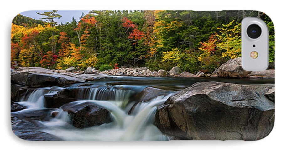 Fall Foliage iPhone 7 Case featuring the photograph Fall Foliage along Swift River in White Mountains New Hampshire by Ranjay Mitra