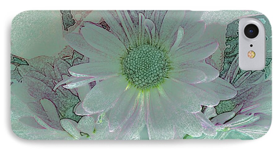 Daisy iPhone 7 Case featuring the photograph Fantasy Garden by Barbie Corbett-Newmin