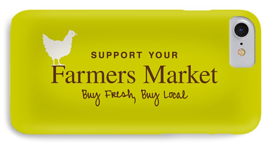 Farmers Market iPhone 7 Case featuring the digital art Farmers Market by Nancy Ingersoll