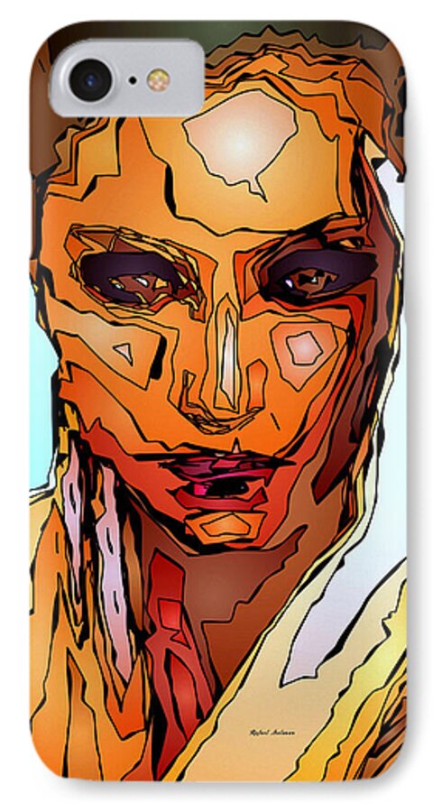 Female iPhone 7 Case featuring the digital art Female Tribute VII by Rafael Salazar