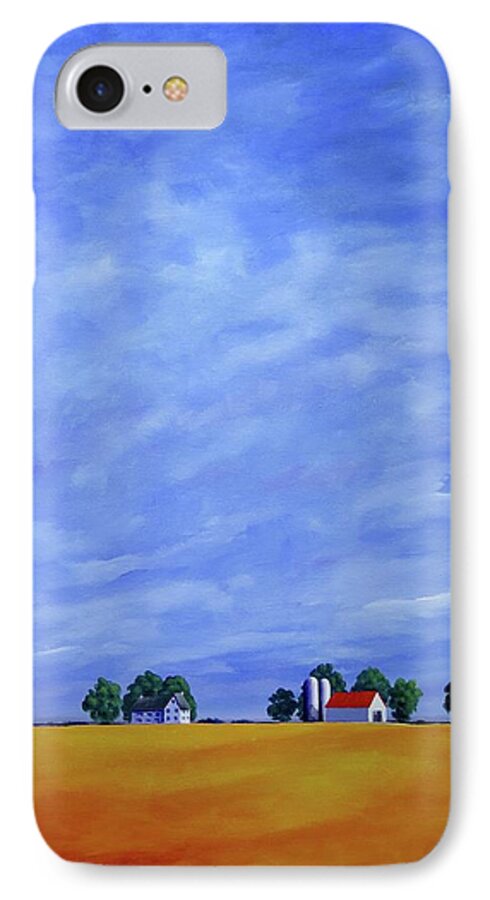 Jo Appleby iPhone 7 Case featuring the painting Fields of Gold by Jo Appleby