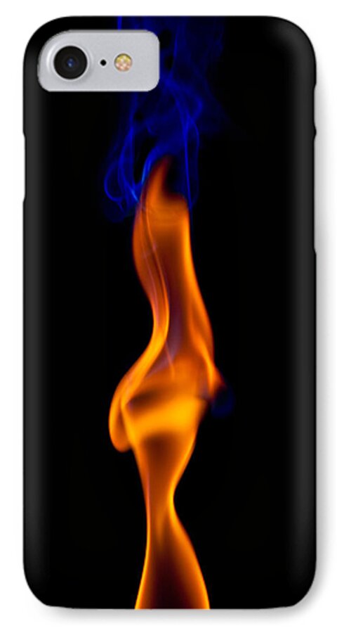 Abstract iPhone 7 Case featuring the photograph Fire Lady by Gert Lavsen