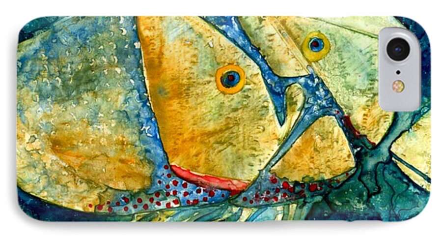 Fish iPhone 7 Case featuring the painting Fish Friends by Amy Stielstra