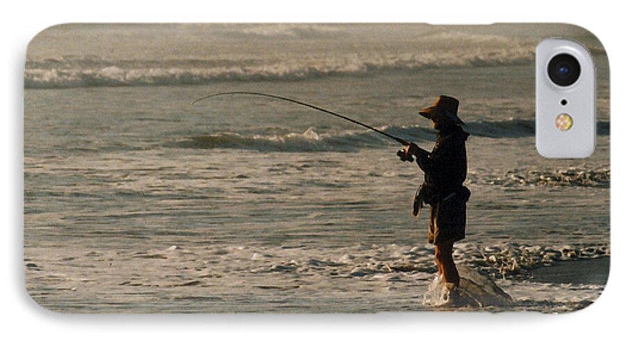 Fisherman iPhone 7 Case featuring the photograph Fisherman by Steve Karol