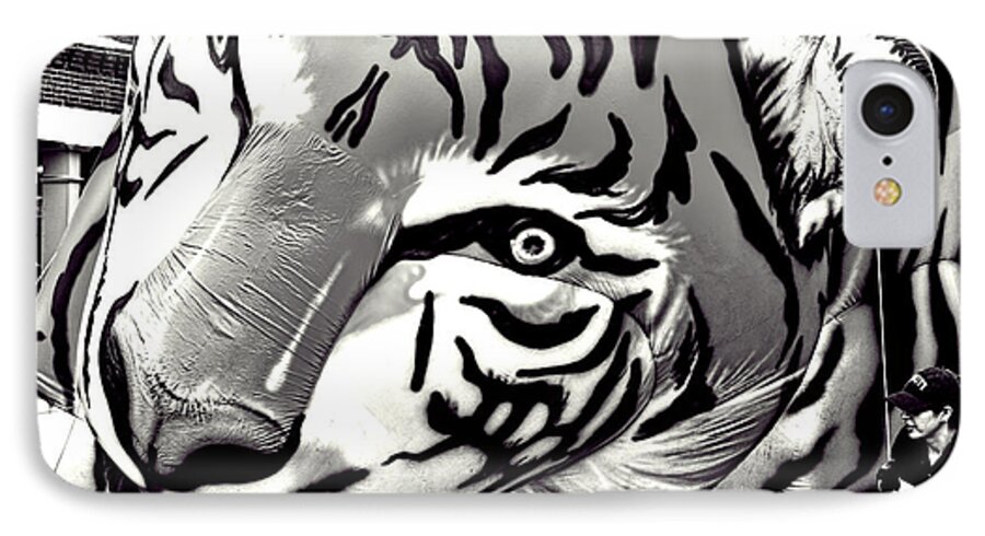 Parade iPhone 7 Case featuring the photograph Floating Tiger by Kevin Duke