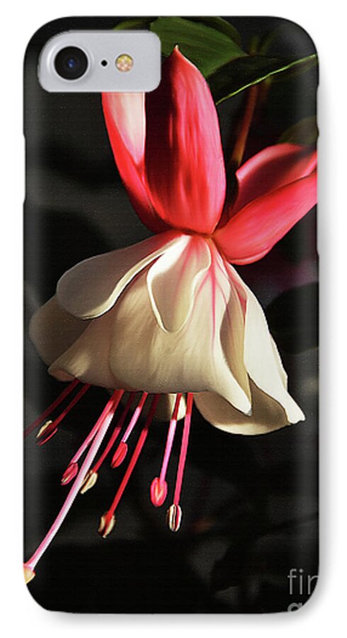 Flowers iPhone 7 Case featuring the painting Flower 0021-a by Gull G