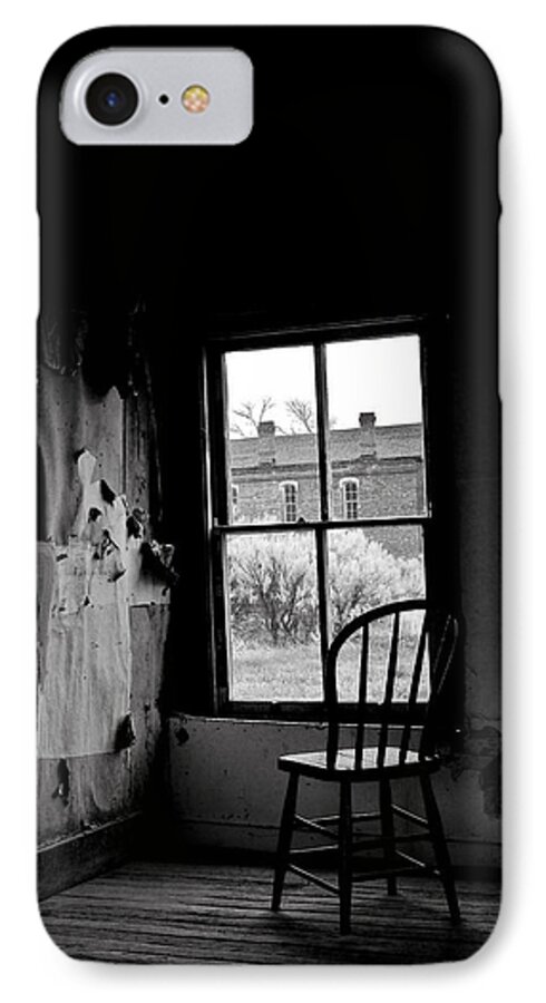 Black And White iPhone 7 Case featuring the photograph Forgotten by Joseph Noonan