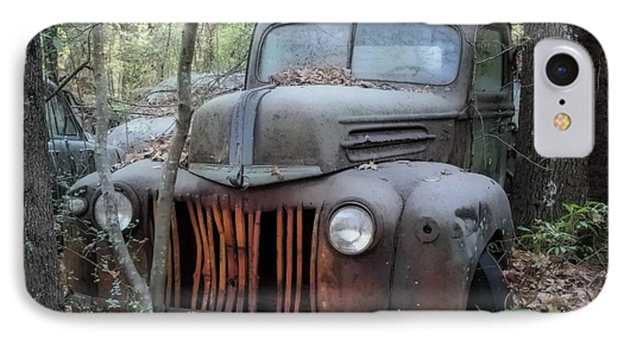 Ford Truck iPhone 7 Case featuring the digital art Forgotten by Patrice Zinck