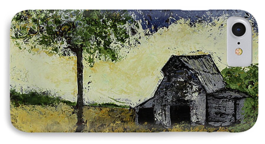 Barn iPhone 7 Case featuring the painting Forgotten Yesterday by Kirsten Koza Reed