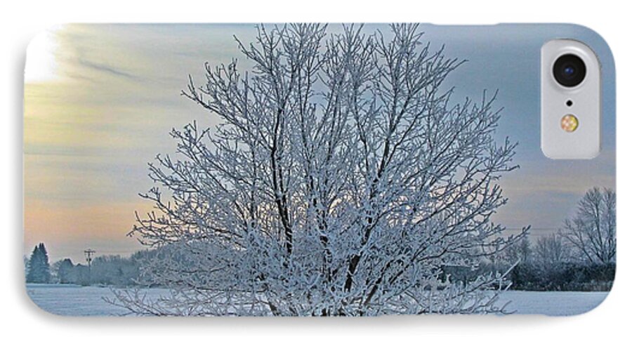Winter iPhone 7 Case featuring the photograph Frosted Sunrise by Heather King