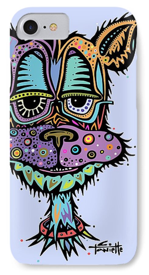 Dog iPhone 7 Case featuring the digital art Furr-gus by Tanielle Childers
