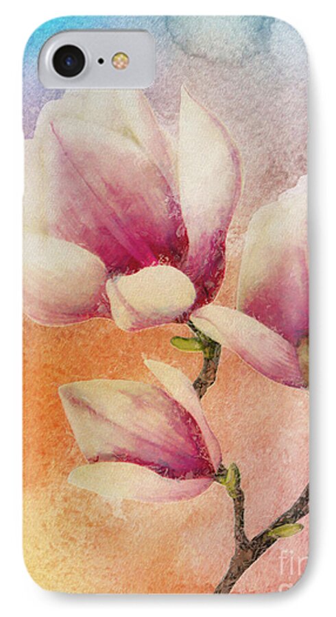 Flower iPhone 7 Case featuring the digital art Gentleness by Klara Acel