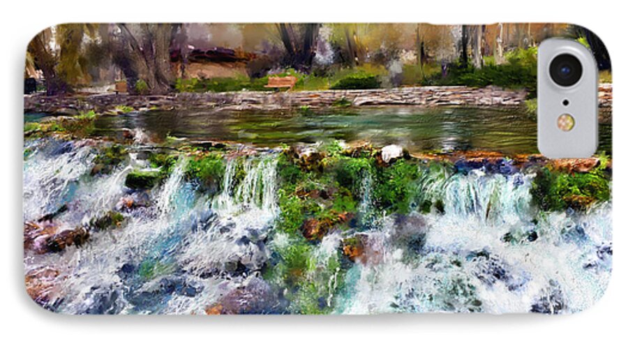 Giant Springs iPhone 7 Case featuring the digital art Giant Springs 1 by Susan Kinney