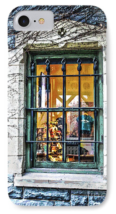 Window iPhone 7 Case featuring the photograph Gift Shop Window by Sandy Moulder