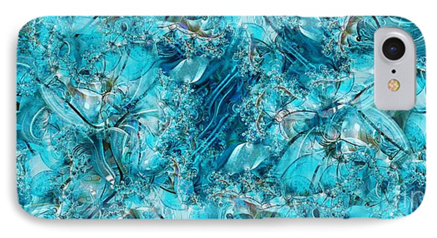 Collage iPhone 7 Case featuring the digital art Glass Sea by Ron Bissett