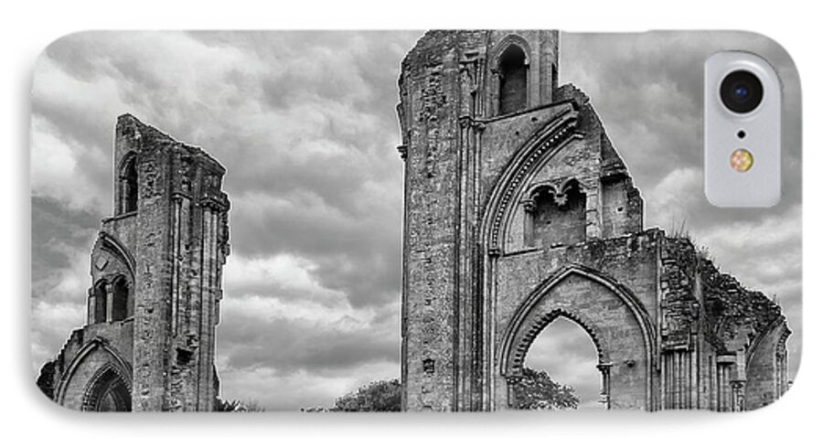 Abbey.church iPhone 7 Case featuring the photograph Glastonbury Abbey by Elvira Butler